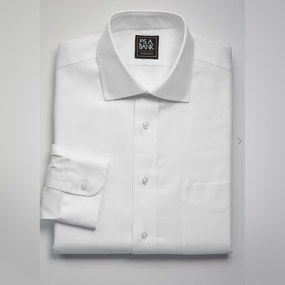 Jos. A. Bank Traveler® Collection Traditional Fit Dress Shirt 18-37